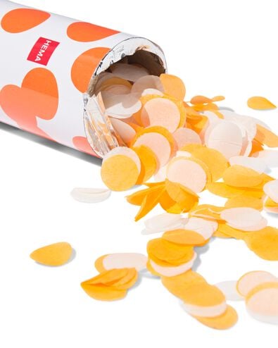canon &agrave; confettis 25x⌀5cm orange - 60800516 - HEMA