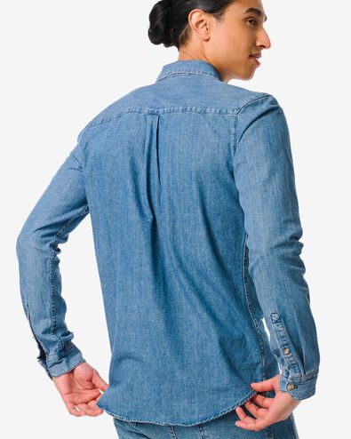 chemise homme jean bleu M - 2113451 - HEMA