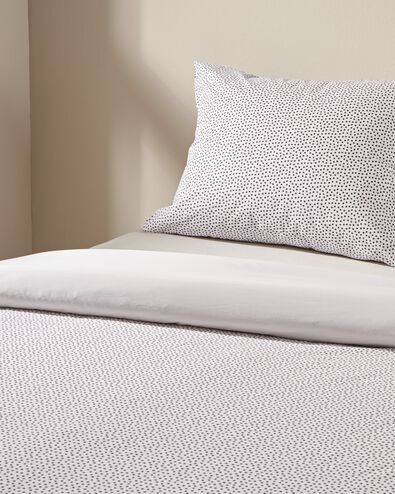 housse de couette 140x200/220cm coton doux &agrave; pois - 5790157 - HEMA