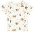 Newborn-T-Shirt, Leopardenmuster weiß - 1000024085 - HEMA