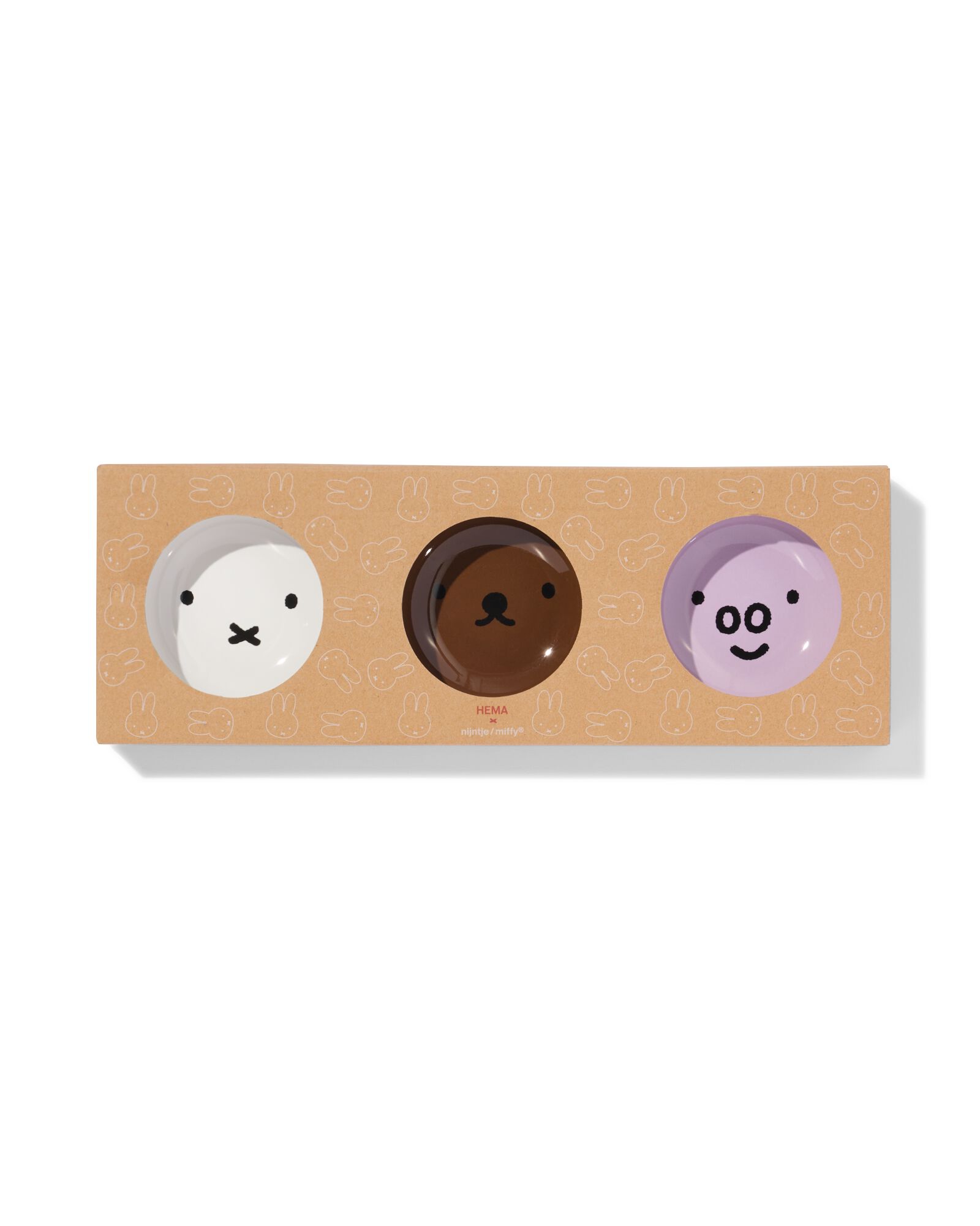 Schale &Oslash; 13 cm Keramik Miffy &ndash; 3 St&uuml;ck - 60410223 - HEMA