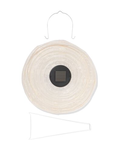 Solar-Lampion 28 cm, wei&szlig; - 41800152 - HEMA