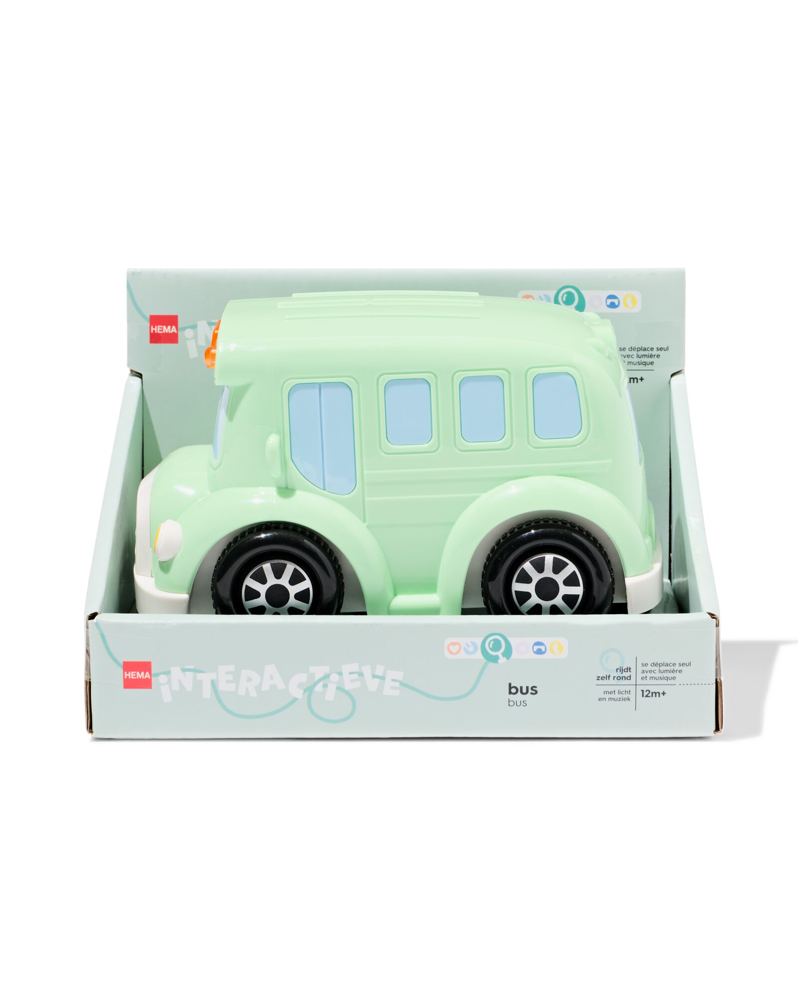 bus interactif 20x20x11,5cm plastique - 15100209 - HEMA