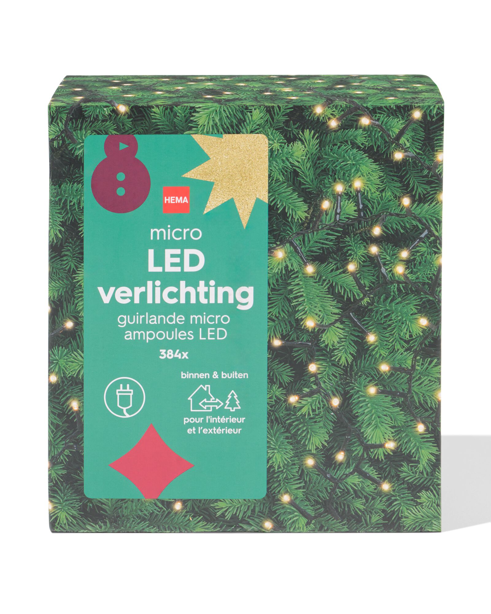 lichtsnoer 12.66m met 384 micro LED lampjes - 25550043 - HEMA