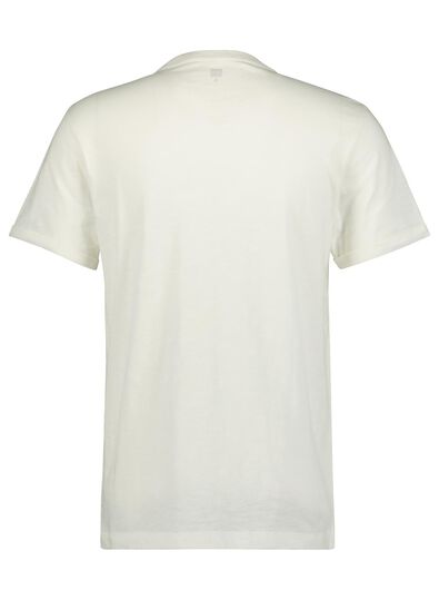 t-shirt homme flammé blanc - 1000014292 - HEMA
