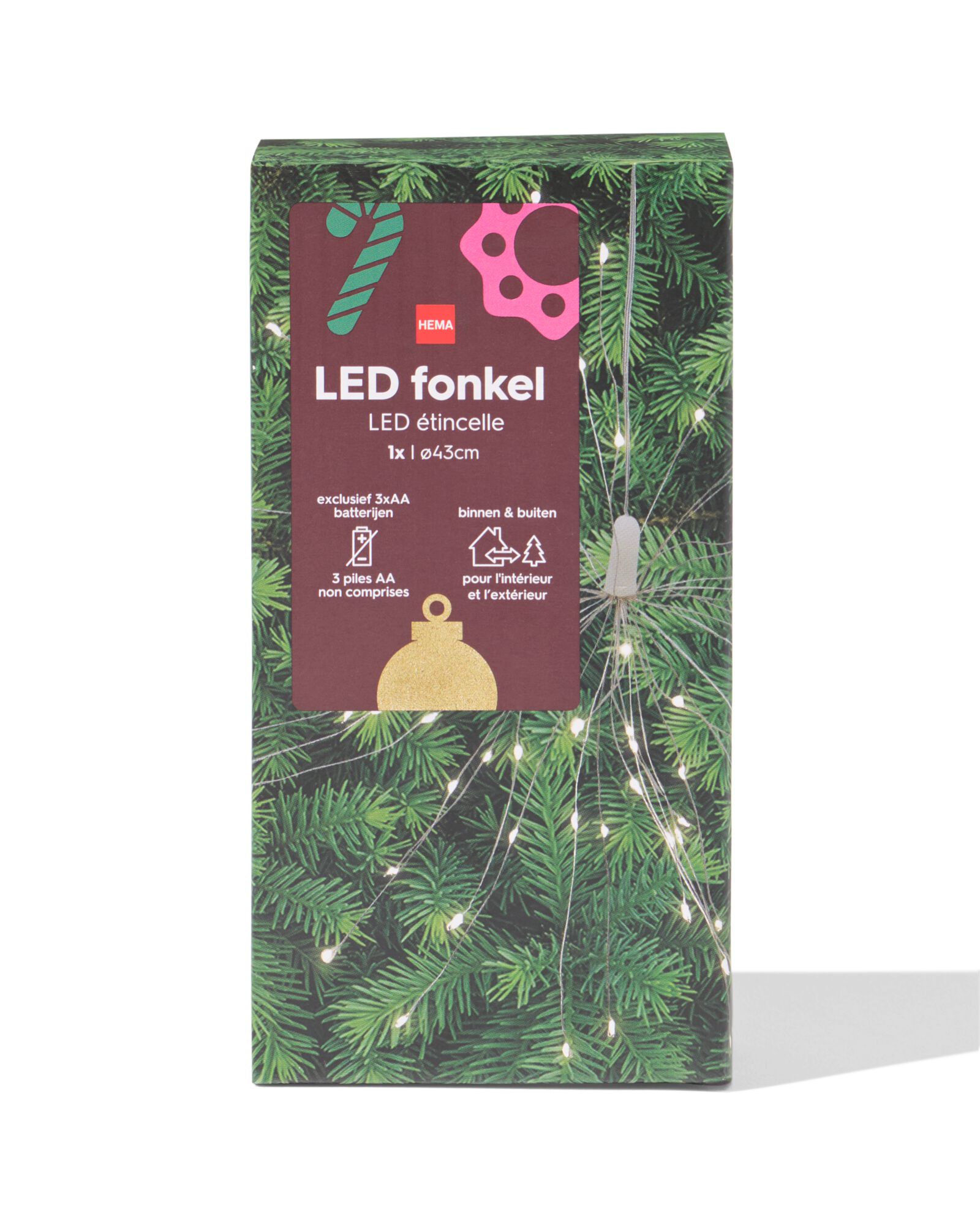 led scintillant &oslash;43 cm int&eacute;rieur ext&eacute;rieur - 25500162 - HEMA