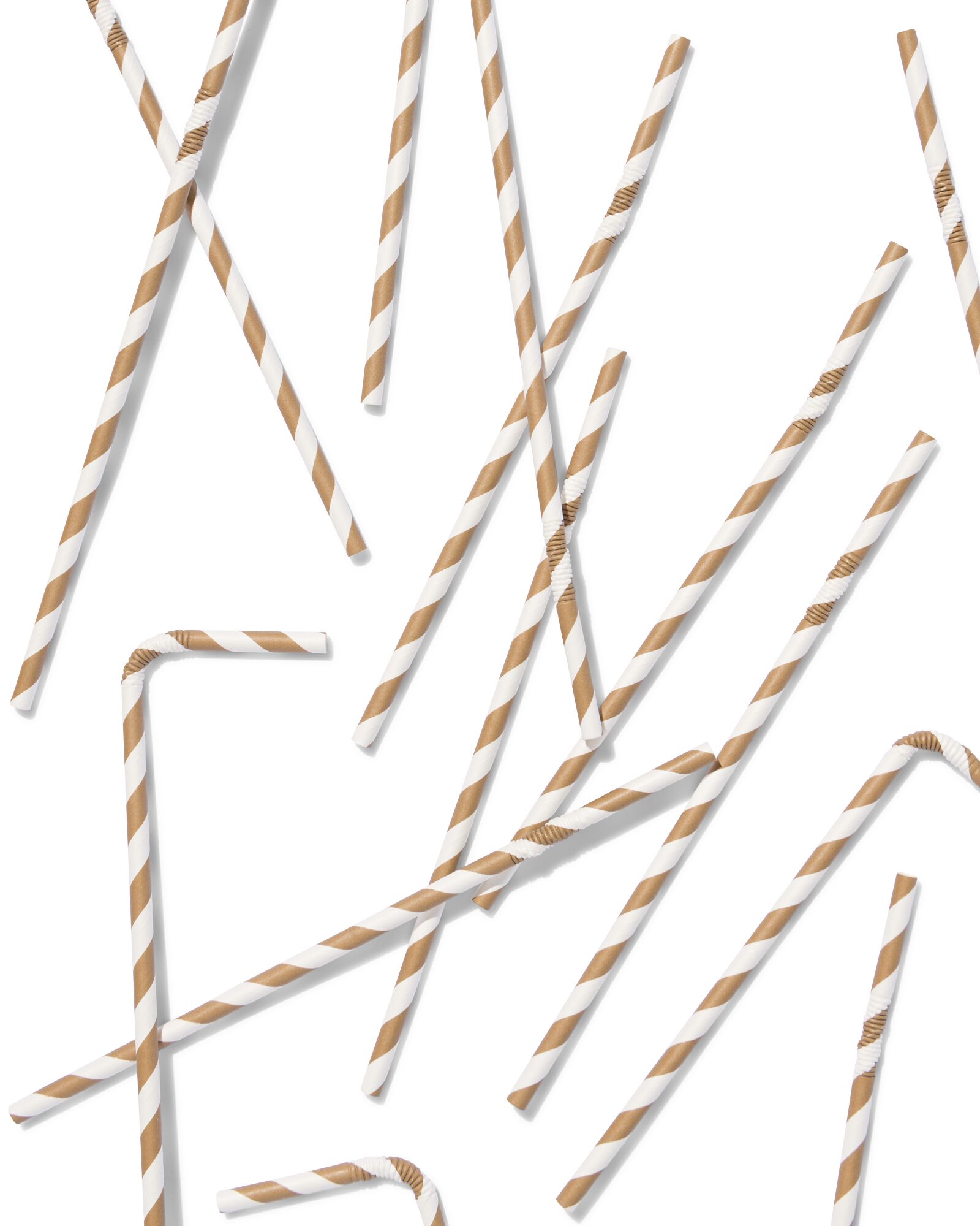 pailles en papier or - lot de 20 - 14250258 - HEMA