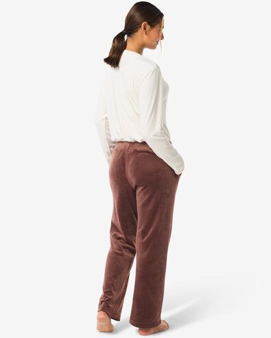 Damenhose aus Samt dunkelbraun - 23401215DARKBROWN - HEMA