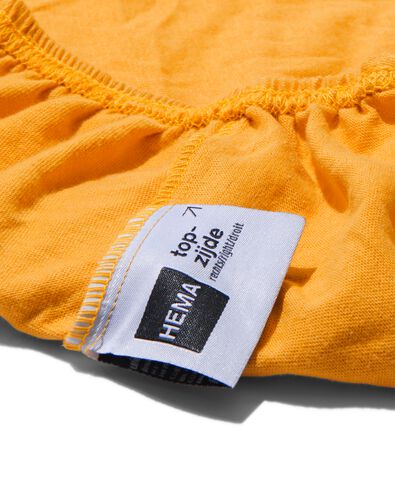 peuter hoeslaken jersey 70x150 okergeel - 5180005 - HEMA