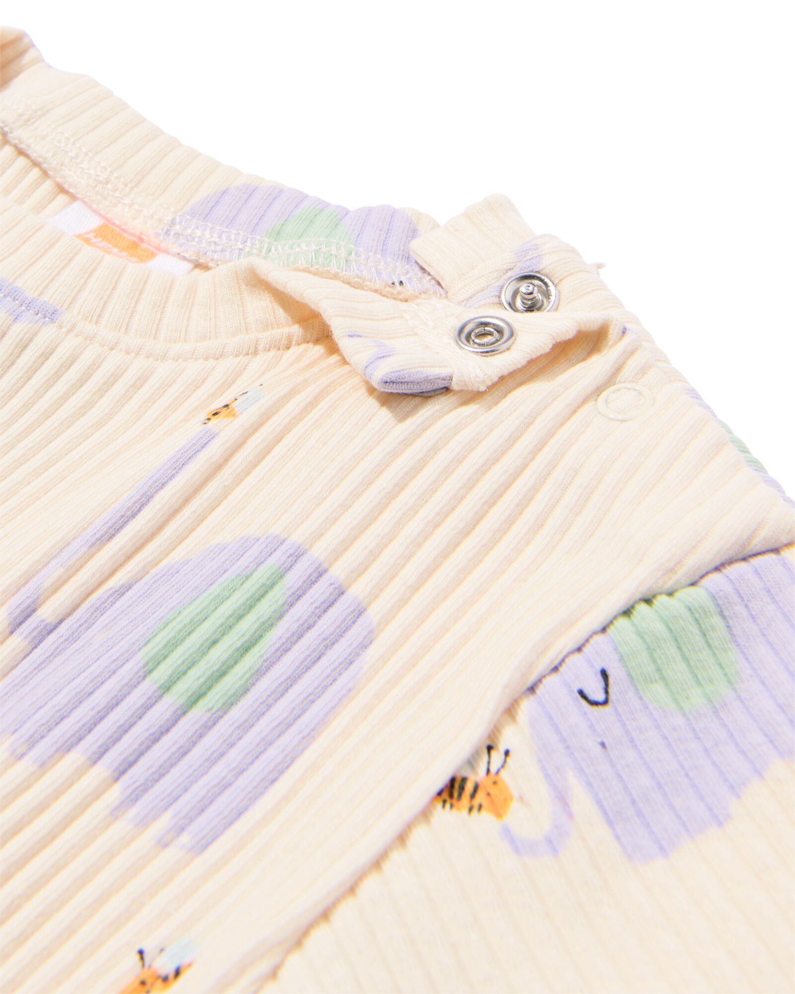 Newborn-T-Shirt gerippt Elefanten ecru - 33421020ECRU - HEMA