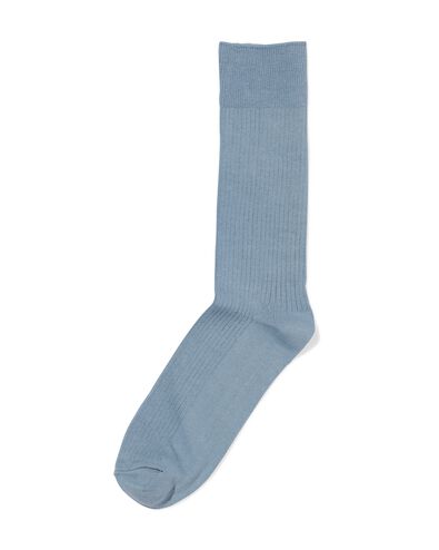 Herrensocken, gerippt  blau - 4150565BLUE - HEMA