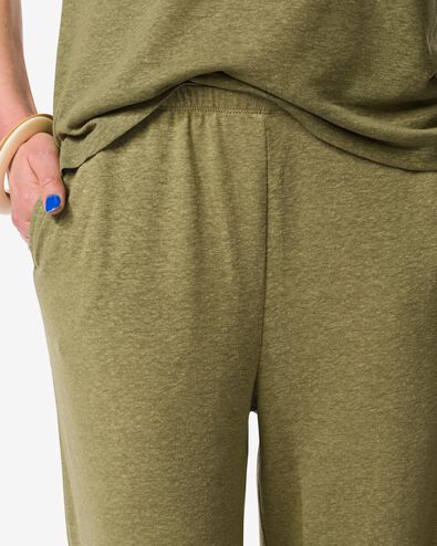 damesbroek Cora regular fit groen groen - 36209360GREEN - HEMA