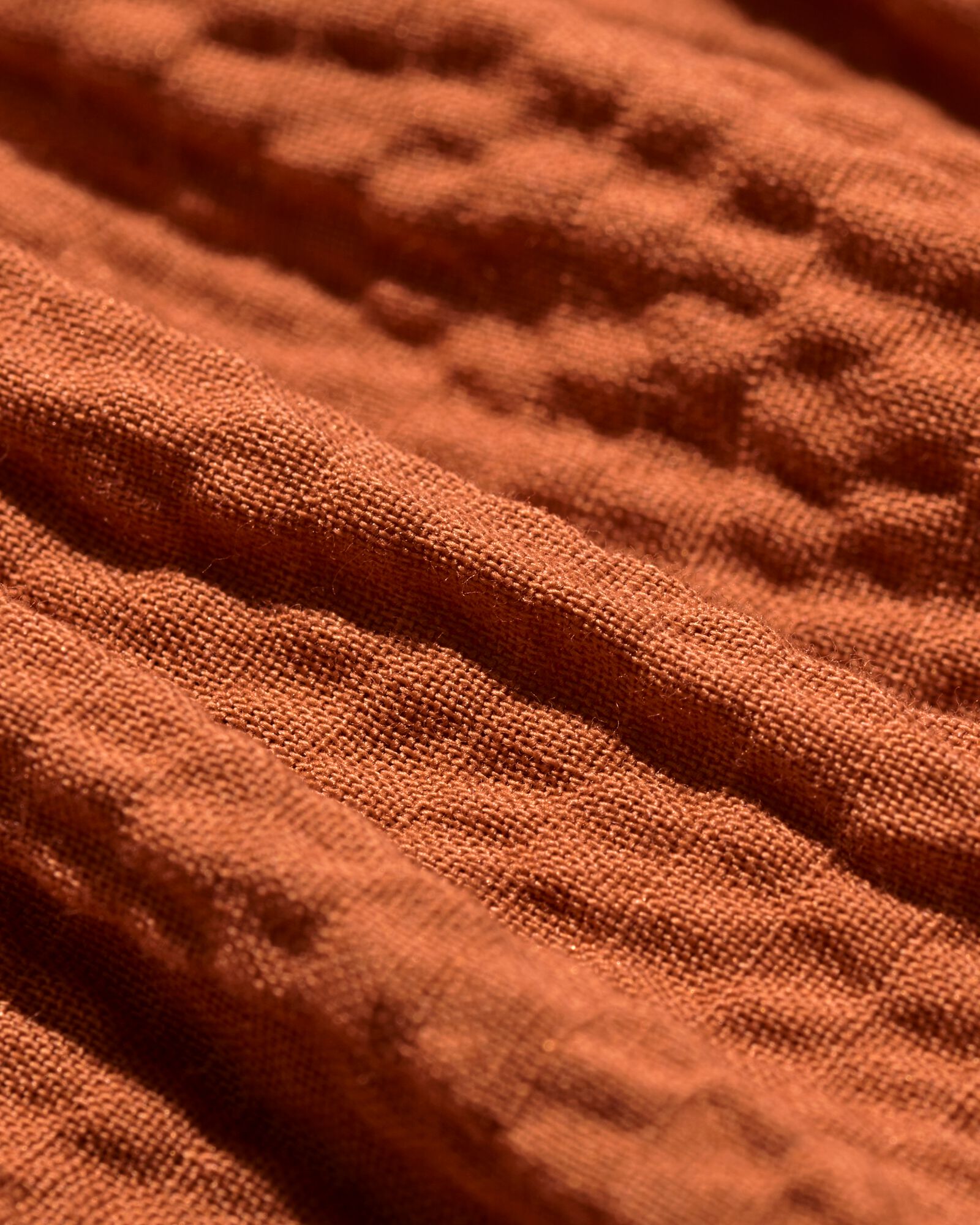 kinderjurk A-lijn geborduurd bruin bruin - 30847300BROWN - HEMA