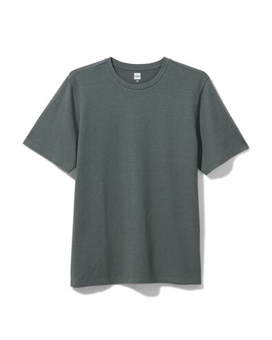 Herren-Loungeshirt, mit Bambus grün M - 23661332 - HEMA