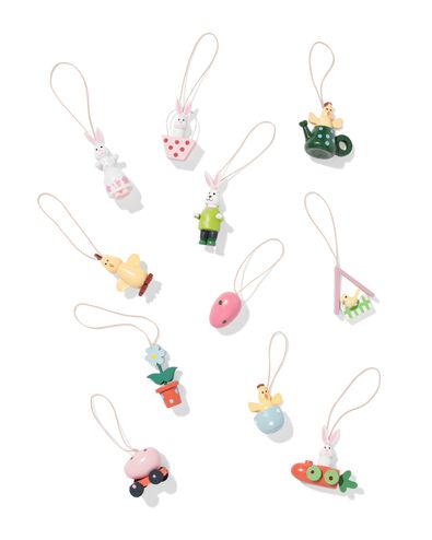 pendentifs 7 cm bois P&acirc;ques - lot de 11 - 25830058 - HEMA