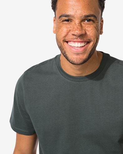 Herren-T-Shirt Regular grau grau - 2190340GREY - HEMA