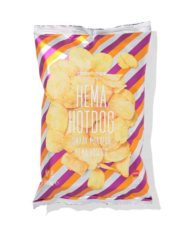 chips nervur&eacute;es hot-dog 125 g - 10660102 - HEMA