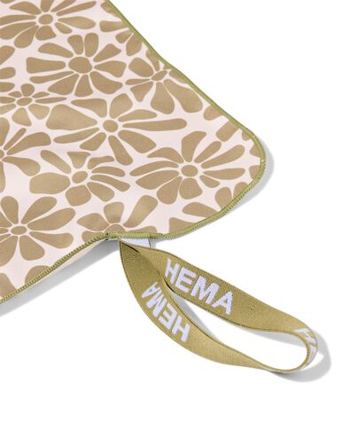 serviette de plage 175x110cm microfibre fleurs - 5200187 - HEMA