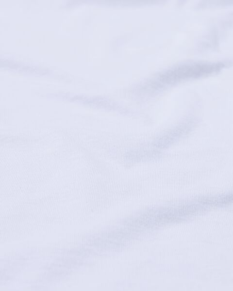 drap-housse surmatelas jersey 160 x 200 cm blanc 160 x 200 - 5140106 - HEMA
