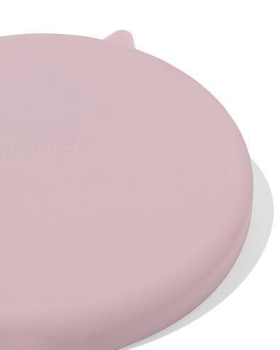 kinderbord ⌀16cm siliconen monster roze - 80650219 - HEMA