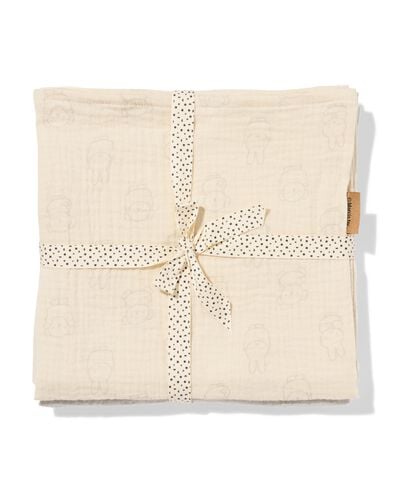 lingettes en mousseline Miffy 60x60cm - 3 pi&egrave;ces - 33305160 - HEMA