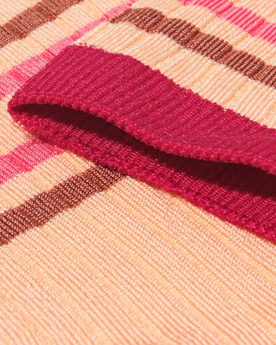 Damensocken, gerippt, gestreift pfirsich pfirsich - 4280935PEACH - HEMA