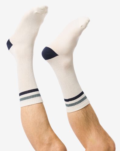 heren sokken met katoen sportief beige 39/42 - 4102651 - HEMA
