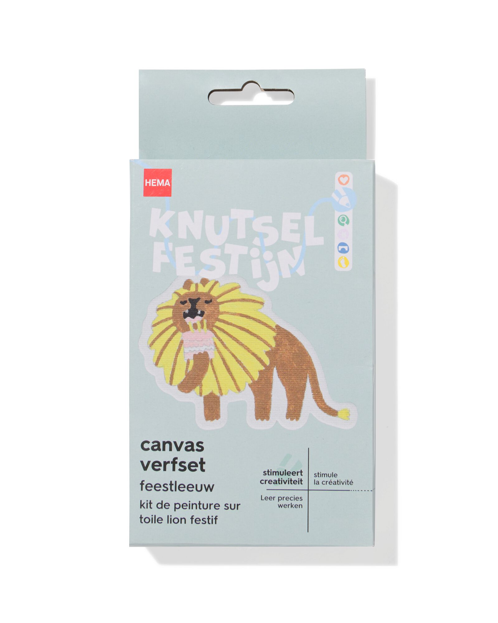 kit de peinture sur toile lion festif - 15900345 - HEMA
