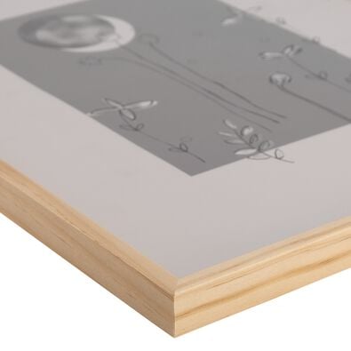 fotolijst hout 30x40 naturel 30 x 40 hout - 13622012 - HEMA