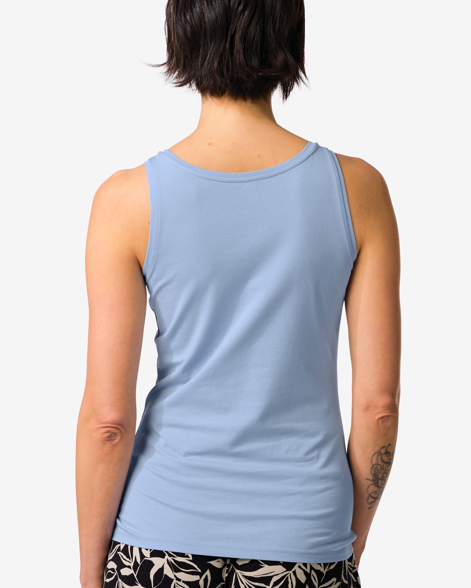 damessinglet katoen lichtblauw lichtblauw - 36310380LIGHTBLUE - HEMA