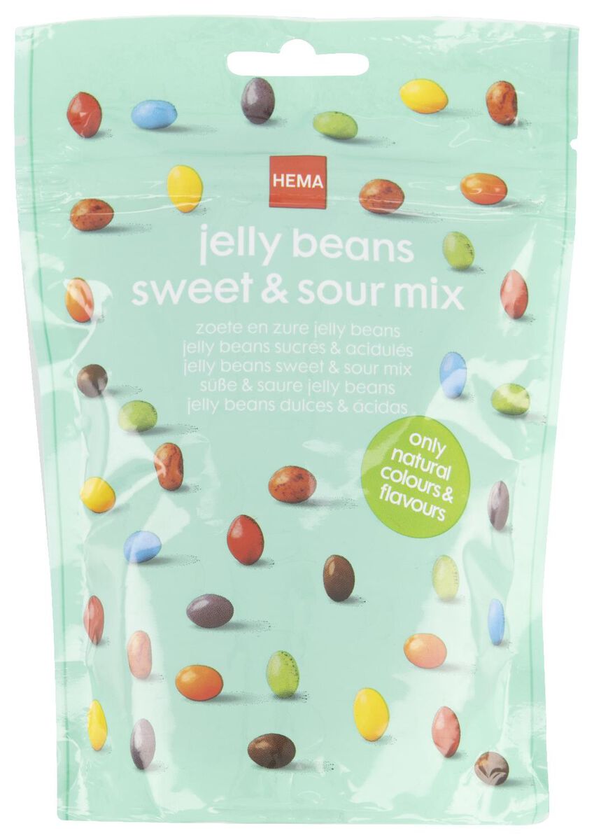 jelly beans sucrés et acidulés - 200 grammes - 10200011 - HEMA