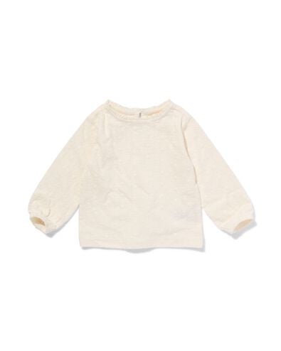t-shirt b&eacute;b&eacute; broderie blanc cass&eacute; blanc cass&eacute; - 33084660OFFWHITE - HEMA