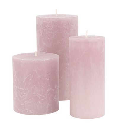 rustikale Kerzen lila lila - 1000029578 - HEMA