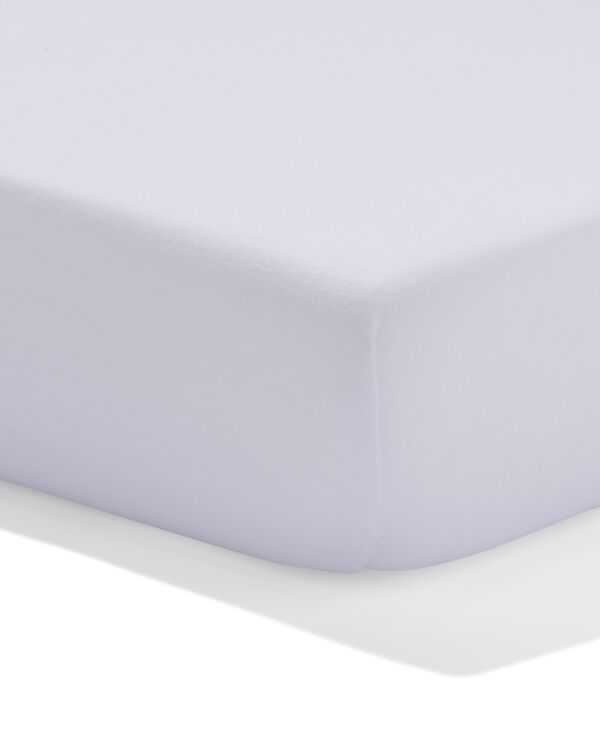 topper hoeslaken percal 160x200 wit - 5190134 - HEMA