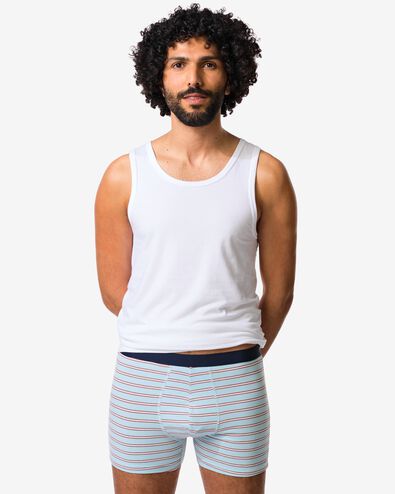 herenboxer retro - 3 stuks donkerblauw donkerblauw - 19168370DARKBLUE - HEMA