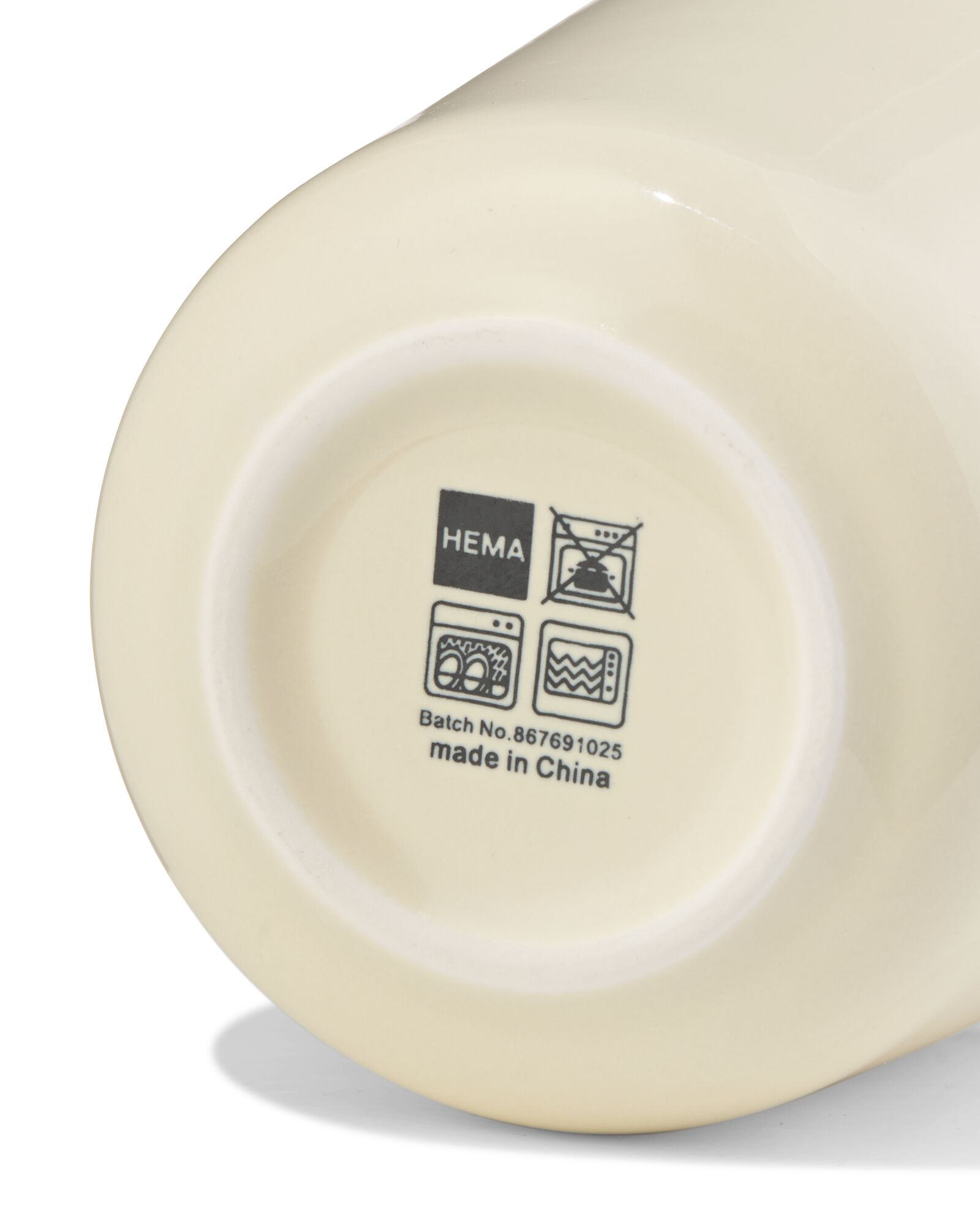 mug caf&eacute; 200 ml KNAP new bone jaune - 80660308 - HEMA