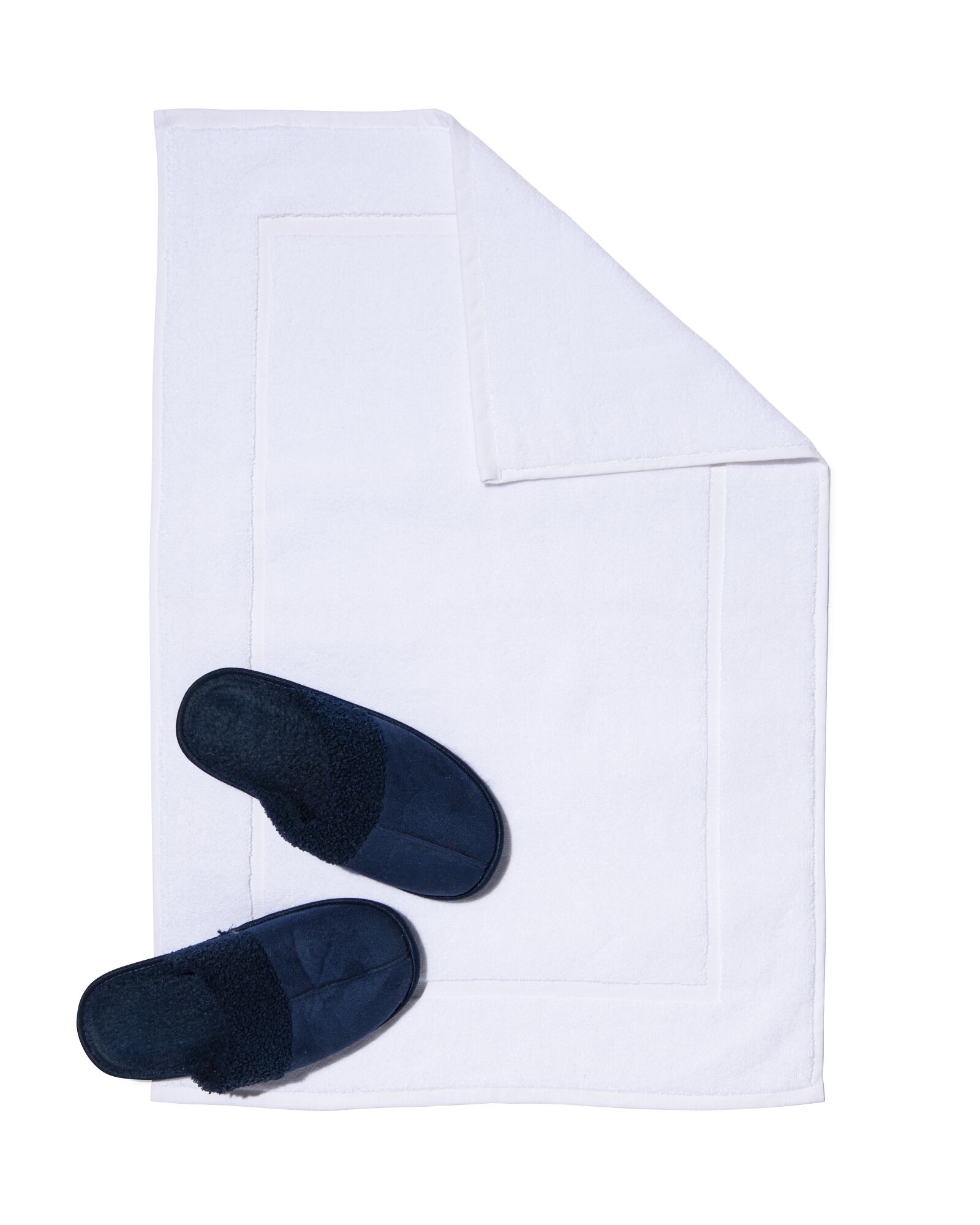 tapis de bain 50x80 qualit&eacute; &eacute;paisse tissu blanc - 5250007 - HEMA