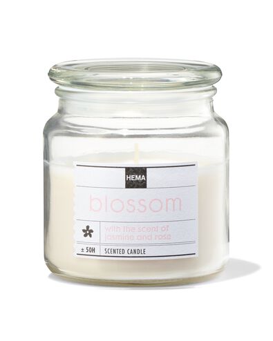 bougie parfum&eacute;e dans un pot en verre &Oslash;9.5 blossom - 13502485 - HEMA