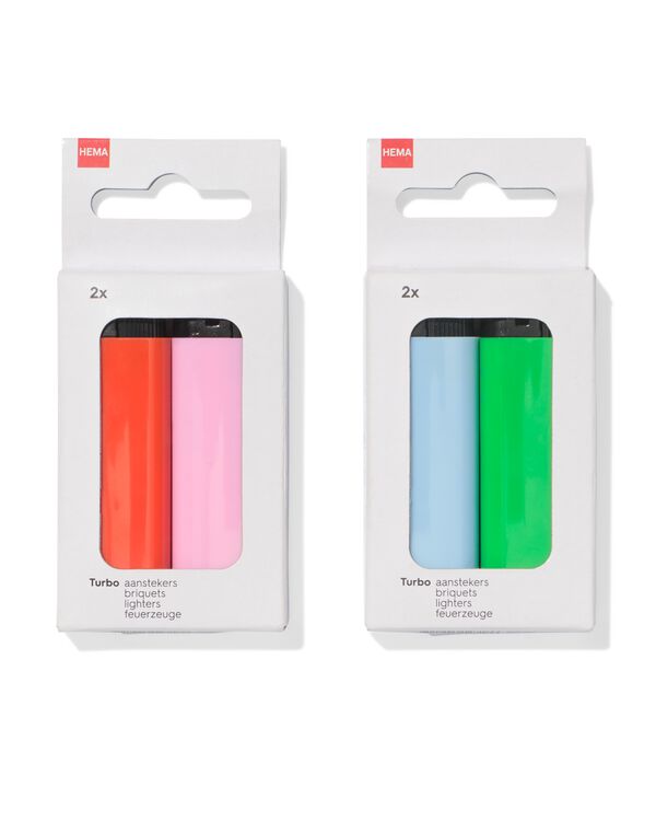 briquets turbo - 2 pi&egrave;ces - 20500185 - HEMA