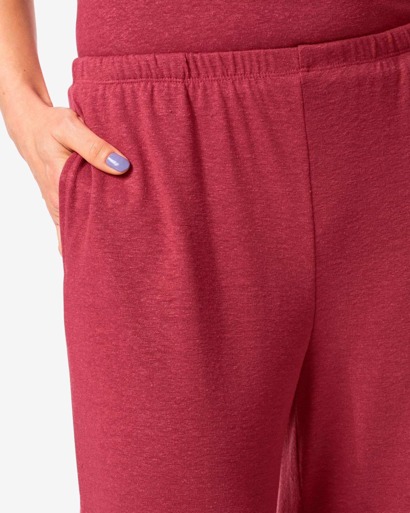 pantalon femme Cora coupe droite rouge rouge - 36209380RED - HEMA