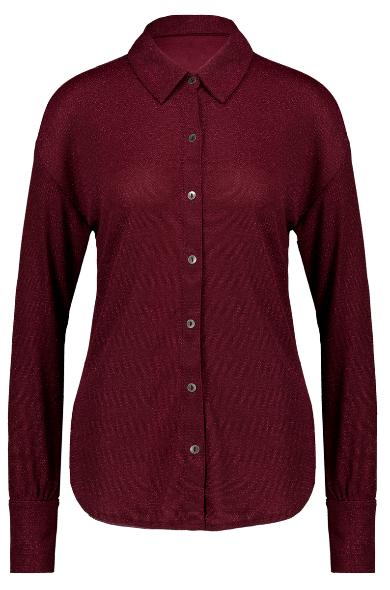 dames blouse Caitlin met glitters rood - 1000029464 - HEMA