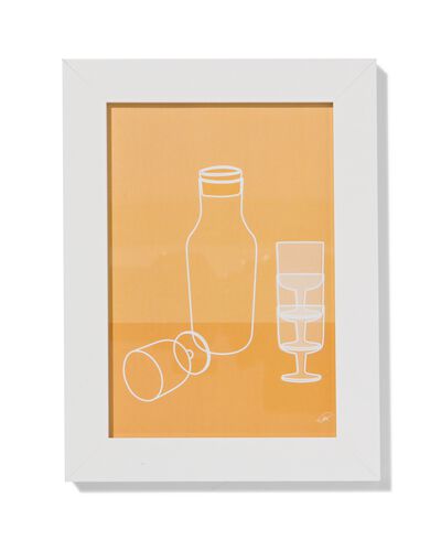 cadre photo bois 10x15 blanc 10 x 15 blanc - 13621027 - HEMA