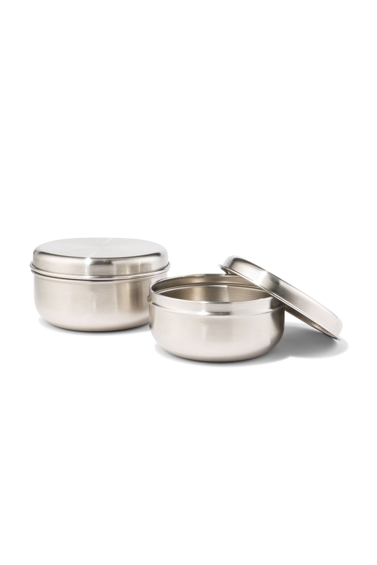 2 bo&icirc;tes &agrave; snacks inox - 80650094 - HEMA