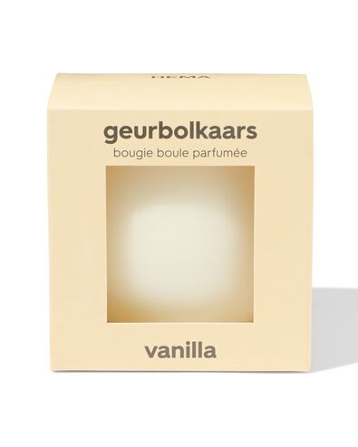 bougie boule parfum&eacute;e ⌀10cm vanille - 13507610 - HEMA