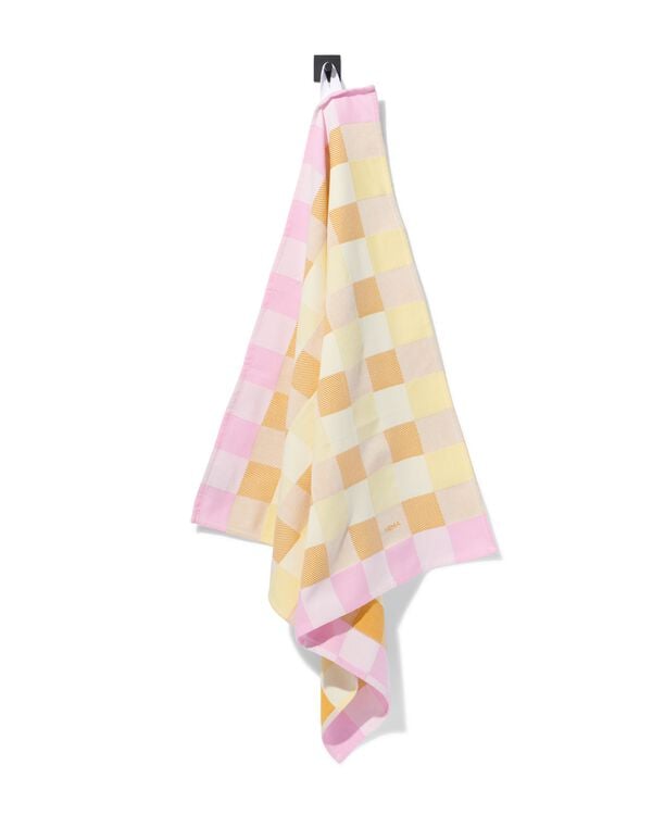 Geschirrtuch 65&nbsp;x&nbsp;65&nbsp;cm Baumwolle Cremeschnitte, Rosa - 5440015 - HEMA