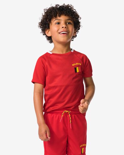 kinder T-shirt rood rood - 30602240RED - HEMA