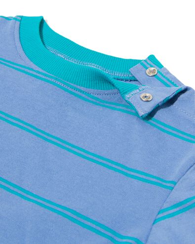 baby T-shirts jersey strepen - 2 stuks blauw blauw - 33185370BLUE - HEMA