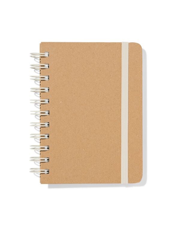 carnet A6 lignes kraft - 14120124 - HEMA