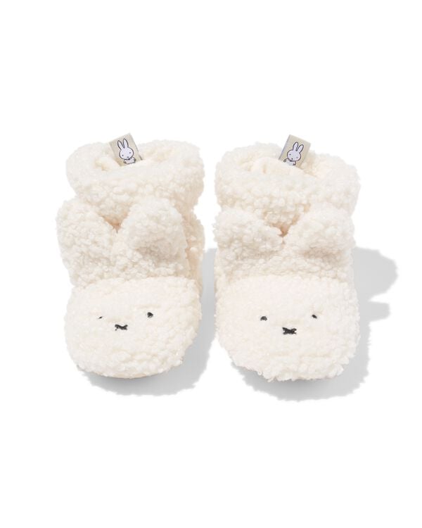 chaussons b&eacute;b&eacute; Miffy teddy blanc blanc - 33200435WHITE - HEMA