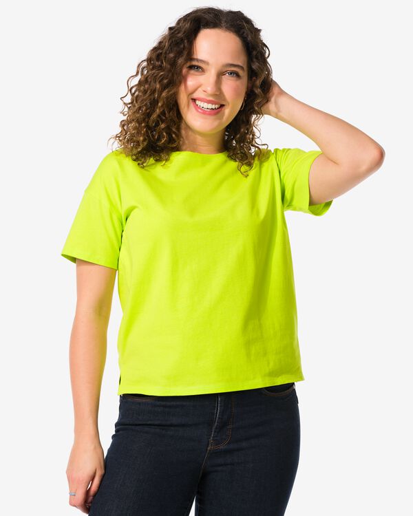 t-shirt femme Daisy vert vert - 36262950GREEN - HEMA